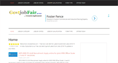 Desktop Screenshot of govtjobfair.com